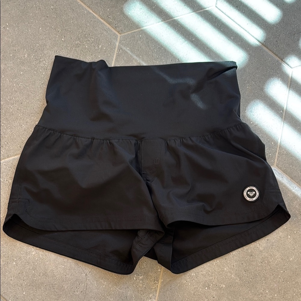 Roxy Jet Black Women's Athletic Shorts